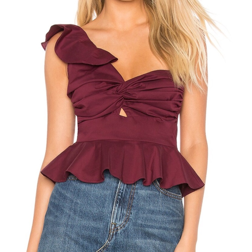 About Us One Shoulder Top